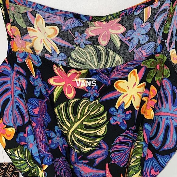 Vans Dress Triopical Print Pullover Summer Sheath Sz XL New With Tags - Picture 5 of 7